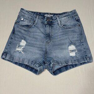 Denizen from Levi’s Mom Shorts Women’s 3 W26 Distressed Denim Blue Jean Shorts